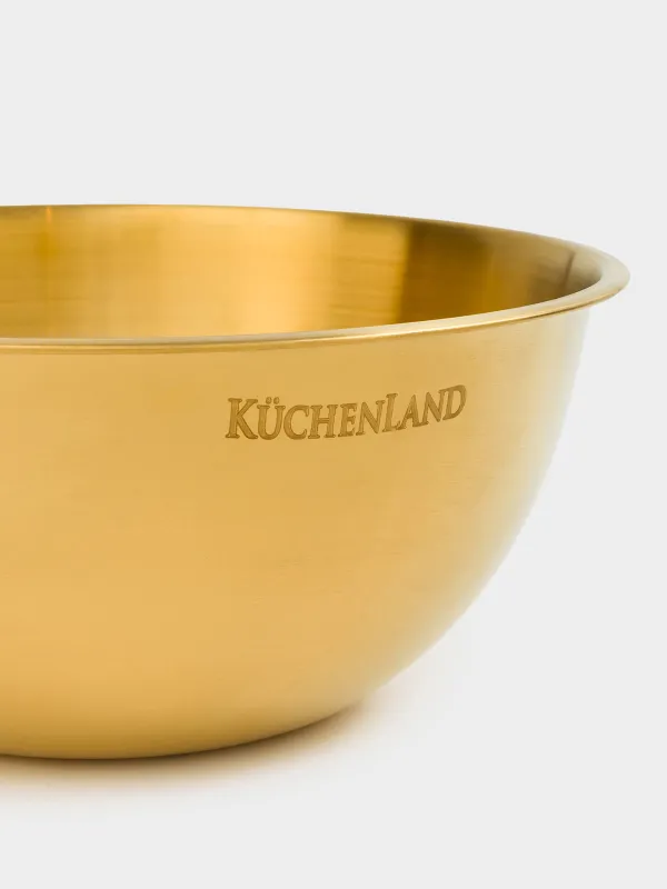 Набор для выпечки, 2 пр, миска/венчик, с мерной шкалой, сталь/дерево, золотистый, Classic gold, image-6