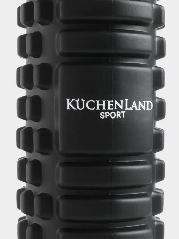 Ролик массажный, 30 см, для йоги и фитнеса, ЭВА, черный, Sport, image-2