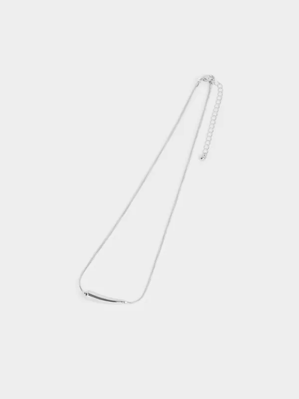 Цепочка, 46 см, с подвеской, металл, серебристая, Jewelry, image-2