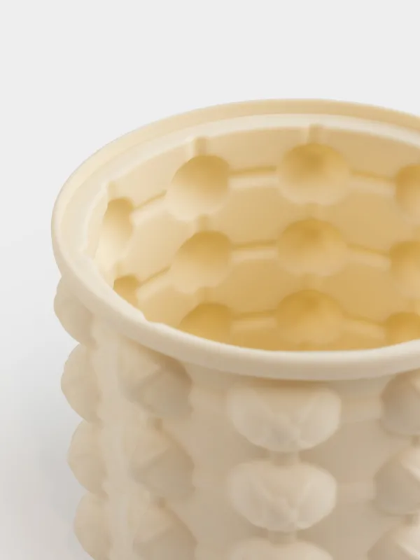 Форма для льда, 11х10 см, 40 отд, с крышкой, силикон/пластик, молочная, Soft kitchen, image-7