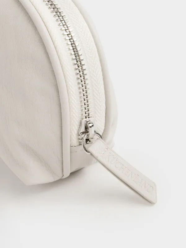 Косметичка, 16х12 см, полиуретан, серая, Narrow, image-2