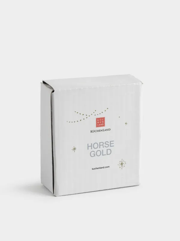 Статуэтка, 8 см, полирезин, шампань, Лошадь, Horse gold, image-5