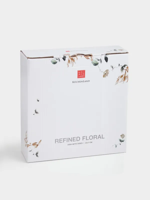 Блюдо, 23х7 см, с бортами, фарфор N, Осенние листья, Refined floral, image-4