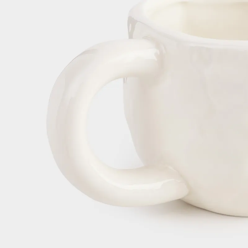 Кружка, 500 мл, керамика, молочно-золотистая, Сердце, Crumple amour, image-2