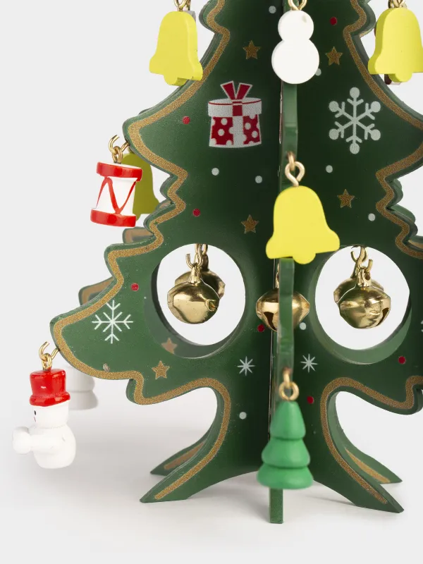 Статуэтка, 18 см, с подвесками, Ель с игрушками, Christmas style, image-4