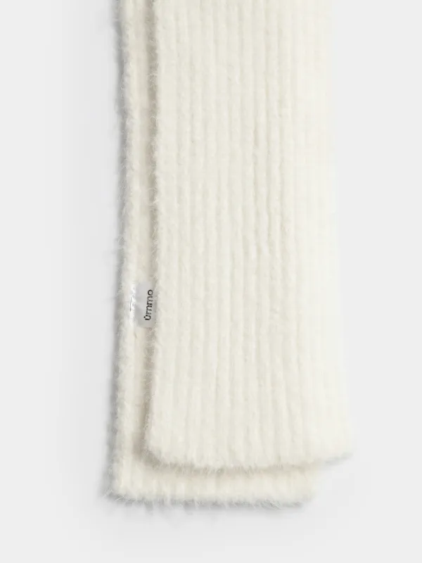 Вязаная шапка-ушанка с шерстью Knitting fuzz, image-1