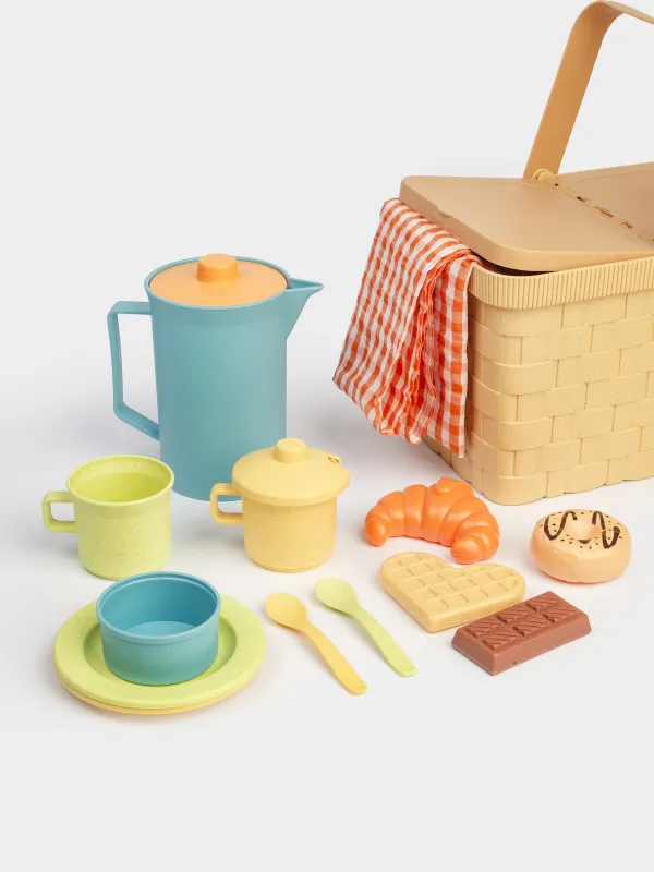 Набор игровой, 14 пр, растительное волокно/пластик, Корзинка для пикника, Game, image-2