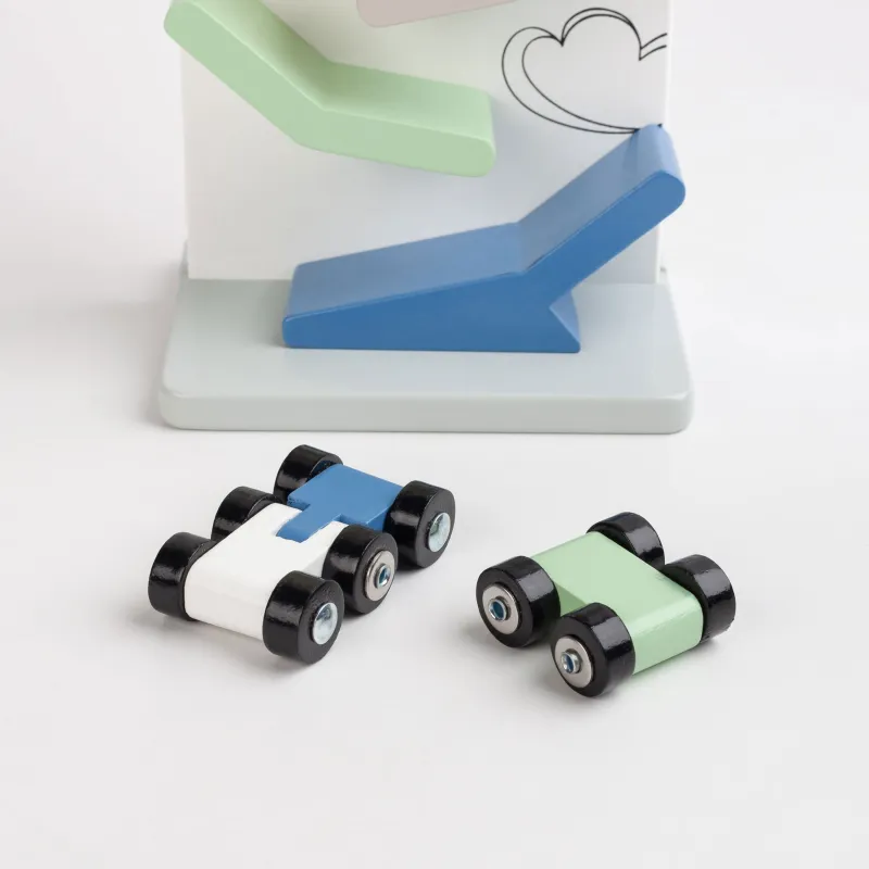 Игрушка, 27 см, дерево, Гоночный трек с машинками, Kiddy, image-3