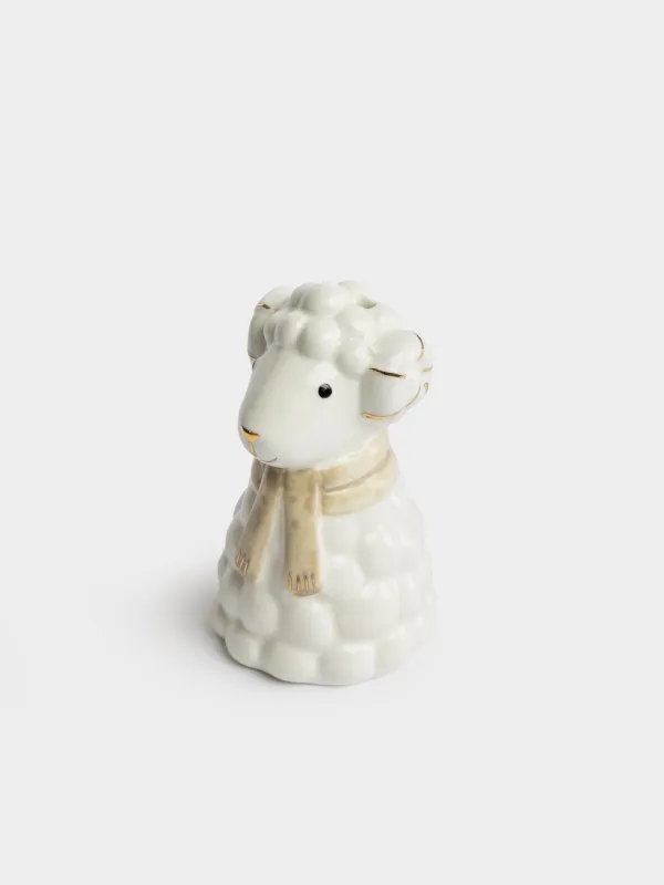 Емкость для соли или перца, 9 см, Баран в шарфе, Sheep in scarf, image-3