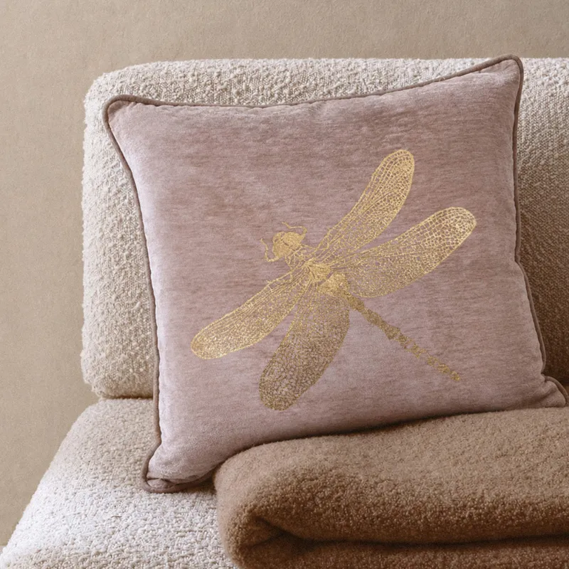 Подушка декоративная, 45х45 см, Стрекоза, Dragonfly