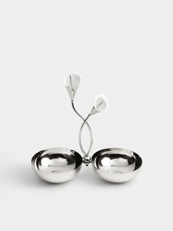 Подставка для закусок, 26х26 см, с ручкой, Fantastic flower, image-1