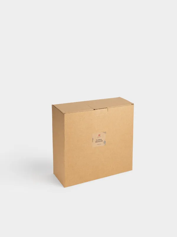 Блюдо на ножке, 26х10 см, Луговые цветы на кракелюре, Floral meadow, image-4