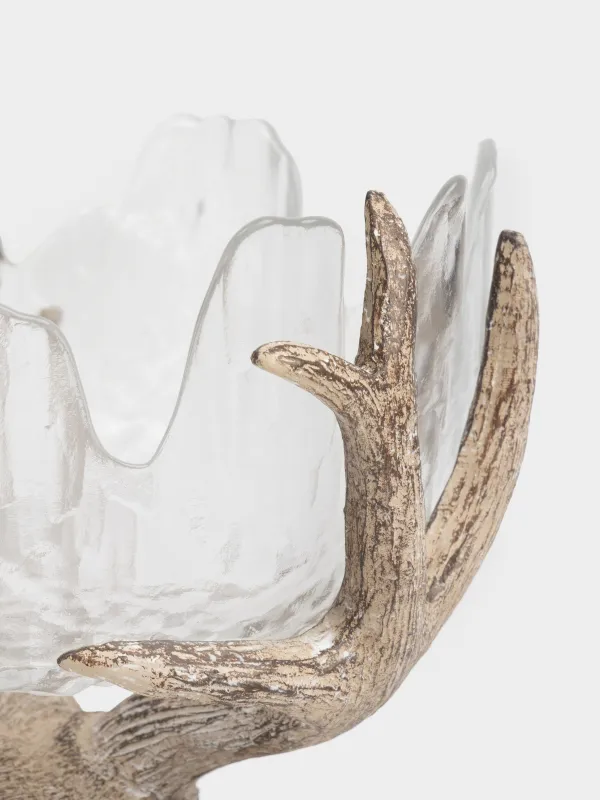 Ваза для фруктов, 27х17х23 см, на ножке, Олень, Arctic deer, image-5