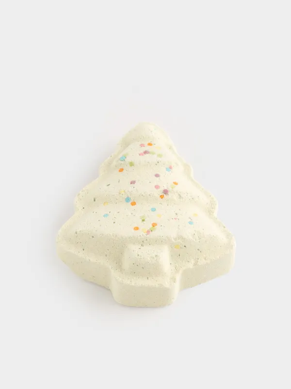 Бомбочка для ванны, 100 гр, зеленая, Виноград, Елочка, Christmas spa, image-1