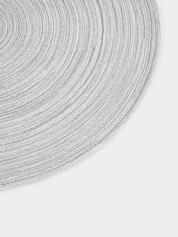 Салфетка под приборы, 38 см, полиэстер, круглая, песочно-бежевая, Rotary, image-3