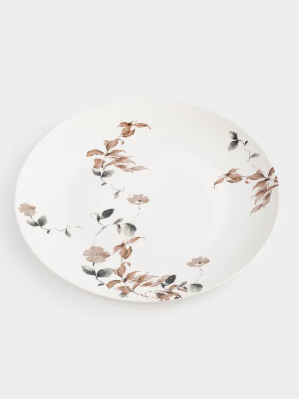 Тарелка обеденная, 27 см, фарфор N, Осенние цветы, Refined floral, image-1