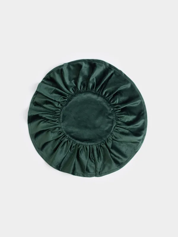 Салфетка под приборы, 38 см, из бархата, Волнистые края, Color wavy, image-0