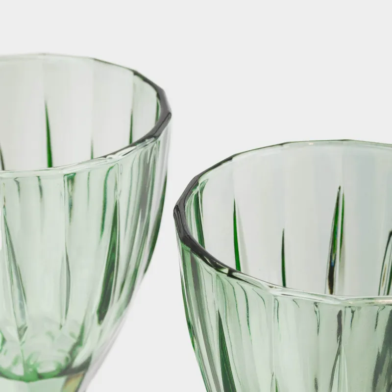 Бокал-кубок для вина, 280 мл, 2 шт, стекло Р, зеленый, Bisanzio, image-3