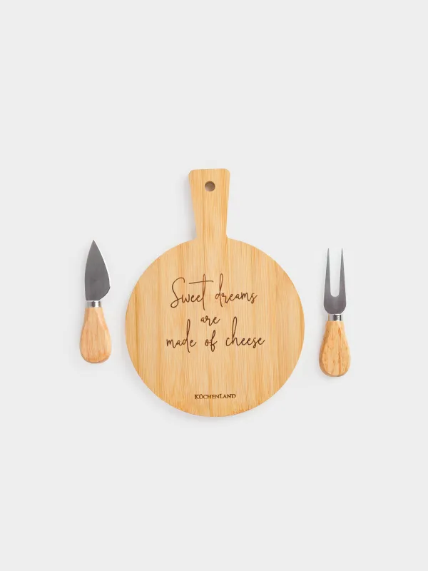 Набор для сыра, 3 предмета, Cheese, Bamboo, image-2