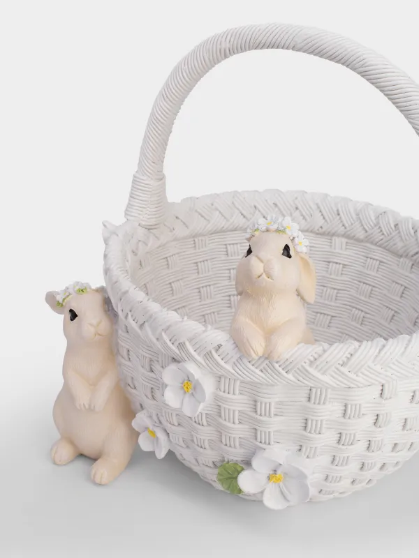 Конфетница, 21х24 см, Кролики в корзинке, Natural Easter, image-2