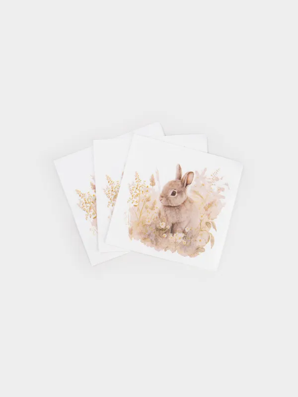 Салфетки бумажные, 33х33 см, 20 шт, Easter, image-3