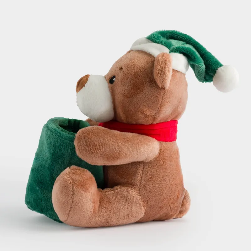 Игрушка, 15 см, мягкая, полиэстер, коричневая, Медведь, Bear, image-1