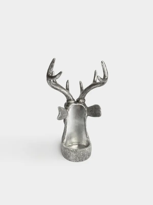 Подставка для бутылки, 19x23x33 см, Олень, Deer silver, image-2