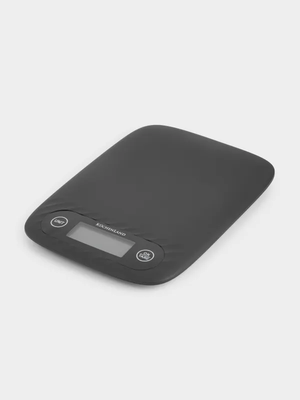 Весы кухонные, 22х16 см, электронные, подвесные, пластик/резина черные, Libra, image-0