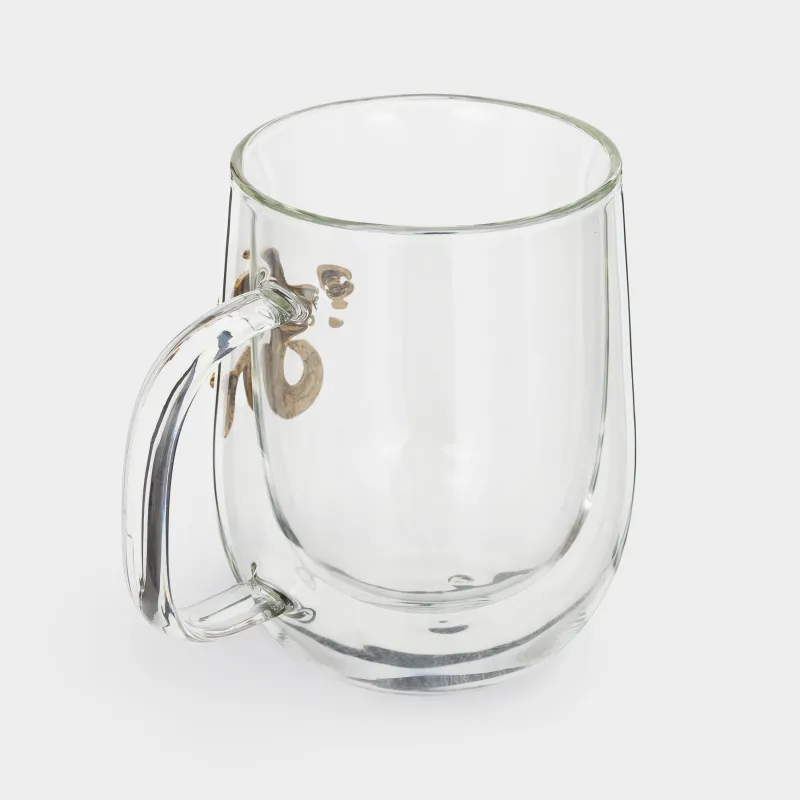 Кружка, 350 мл, стекло Б/металл, золотистая, Козерог, Air-zodiac, image-1