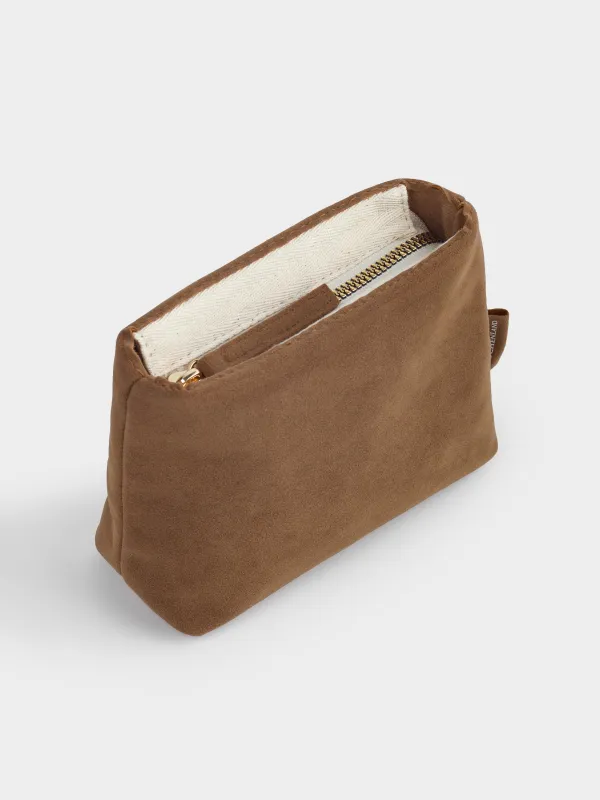 Косметичка, 15х9 см, полиуретан, песочная, Krast, image-1