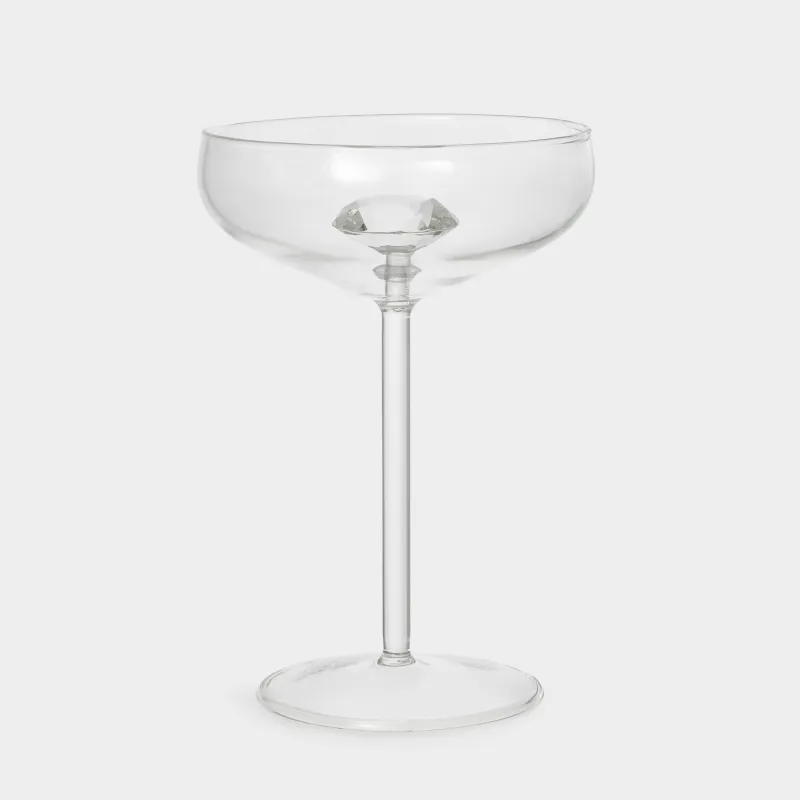 Бокал-креманка для шампанского, 220 мл, стекло Б, Кристалл, Crystal shape