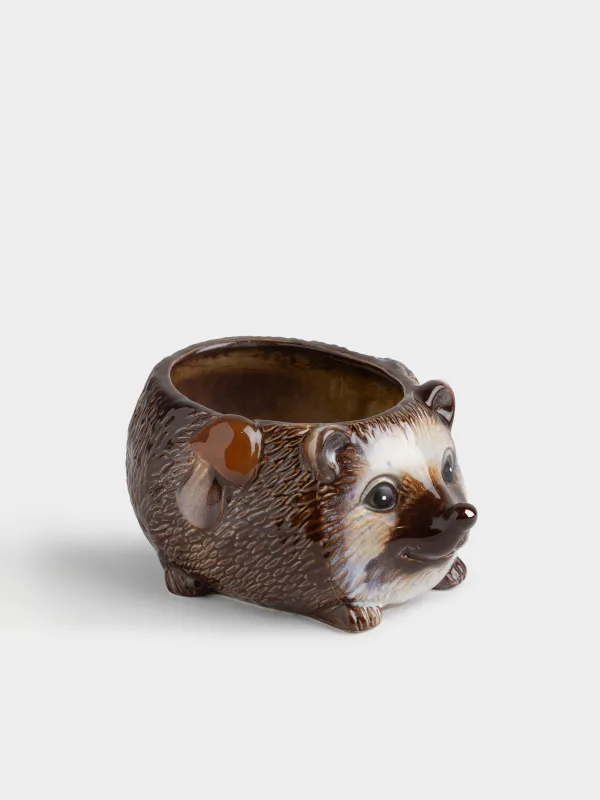 Конфетница, 18х10 см, Еж с листом и грибом, Hedgehog, image-4