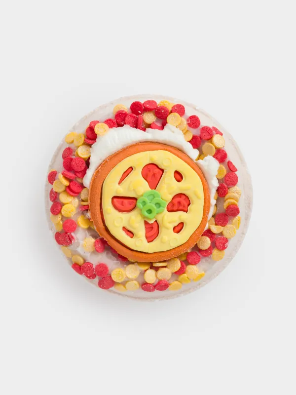 Бомбочка для ванны, с игрушкой, Крем-брюле, Food spa, image-0