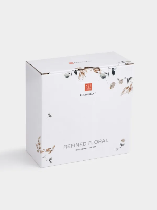 Салатник, 16х7 см, 700 мл, фарфор N, Осенние цветы, Refined floral, image-4