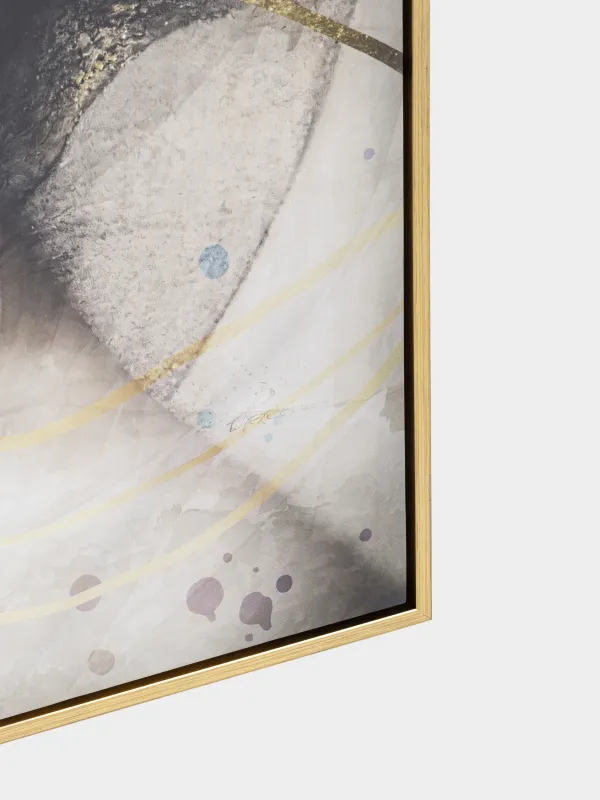 Картина в раме, 75х100 см, холст, золотисто-коричневая, Девушка, Abstract, image-4