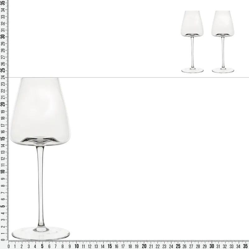 Бокал для красного вина, 480 мл, 2 шт, кристальное стекло, Sorento, image-6