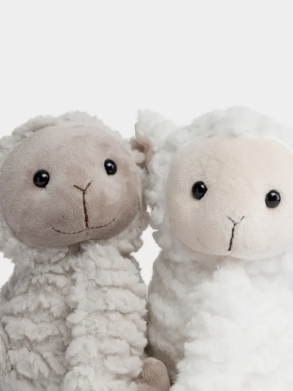 Игрушка, 20 см, 2 шт, мягкая, Обнимающиеся овечки, Lamb toy, image-1