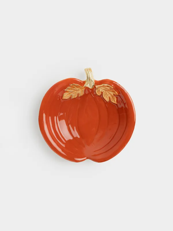Блюдо декоративное, 20х20 см, Тыква, Autumn gourds, image-1
