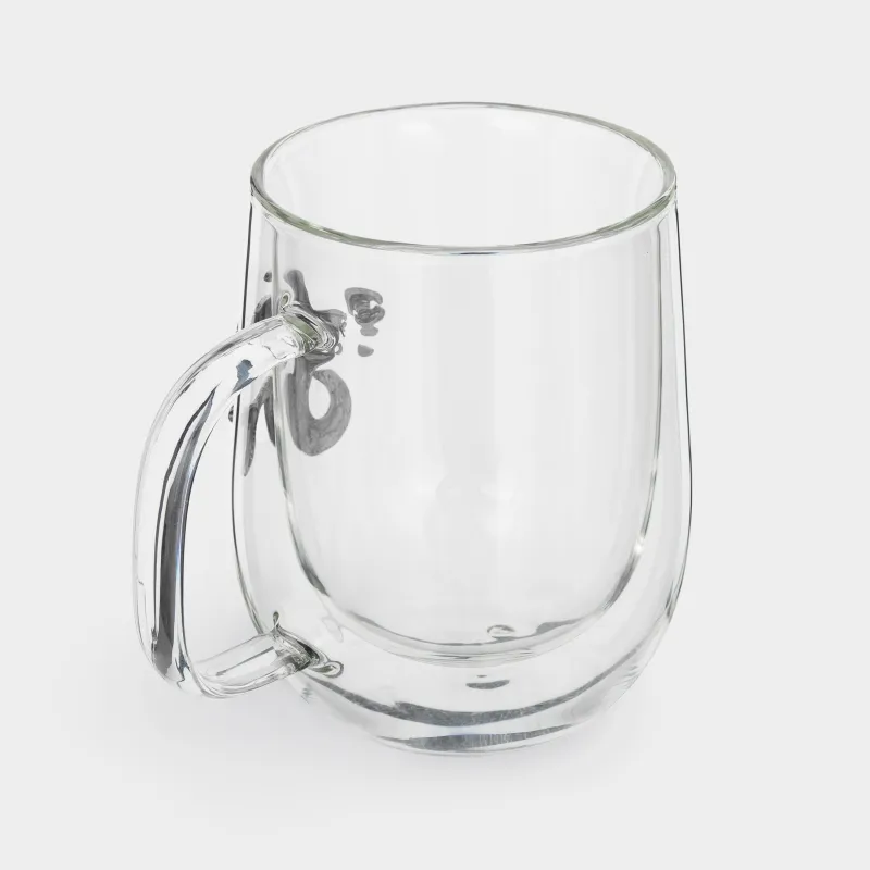 Кружка, 350 мл, стекло Б/металл, серебристая, Козерог, Air-zodiac, image-1