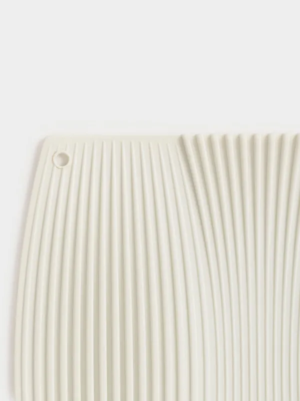 Подставка-прихватка для горячего, 20x20 см, квадратная, силикон, бежевая, Wavelet, image-1