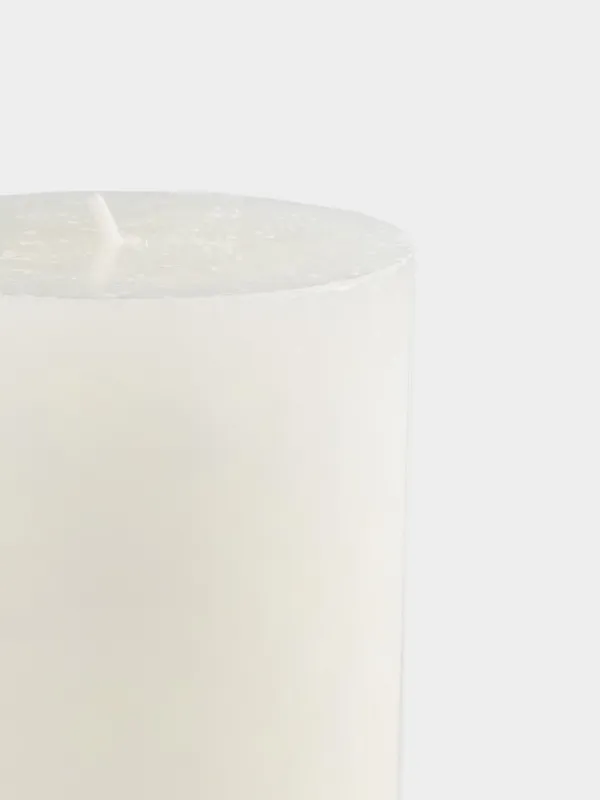Свеча, 10 см, цилиндрическая, молочная, Basic, image-1