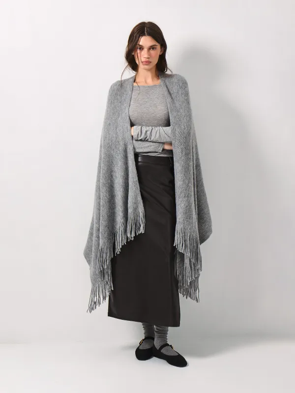 Пончо с бахромой, Poncho, image-1