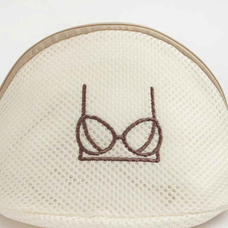 Мешок для стирки бюстгалтеров, 18х15 см, полиэстер, бежевый, Safety new, image-1