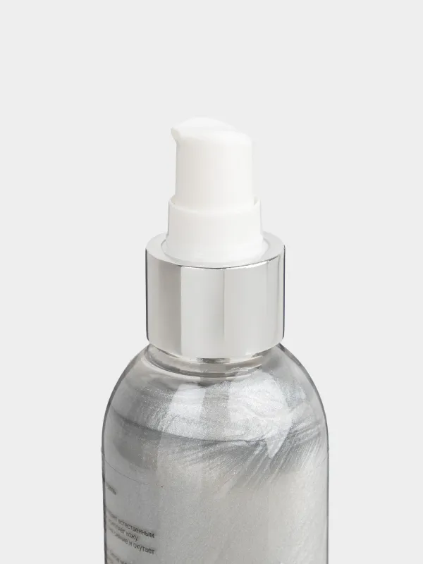 Шиммер для тела, 200 мл, с дозатором, увлажняющий, Серебристая вуаль, Therapy, image-1