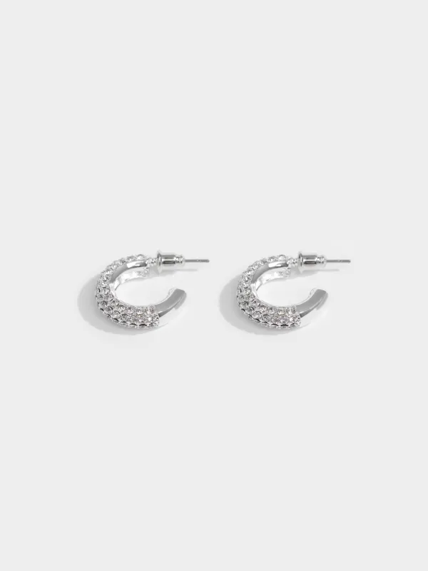 Серьги-пусеты, 2 шт, Кристаллы, Jewelry crystal, image-2