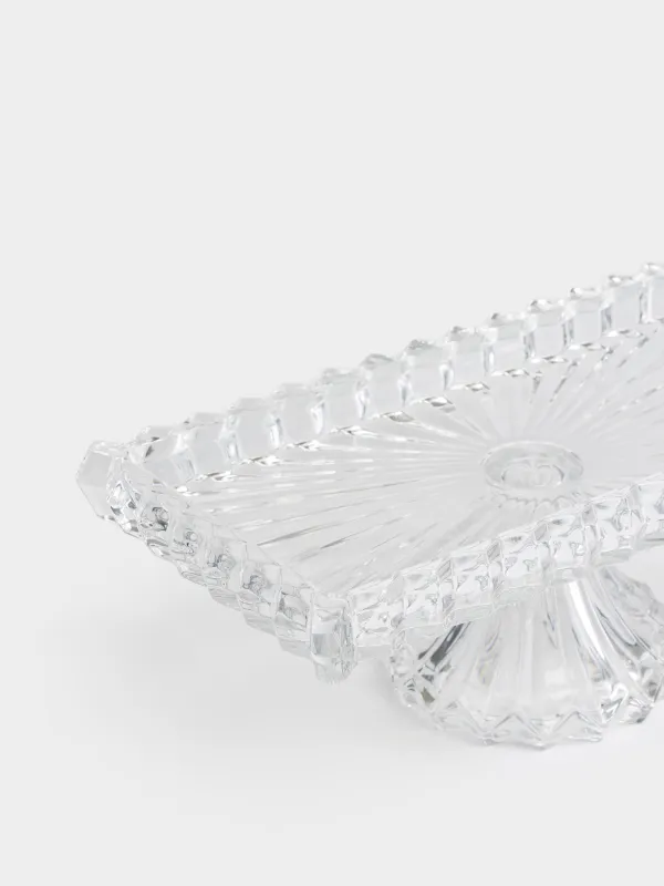 Блюдо на ножке, 35х19х13 см, Crown, image-1
