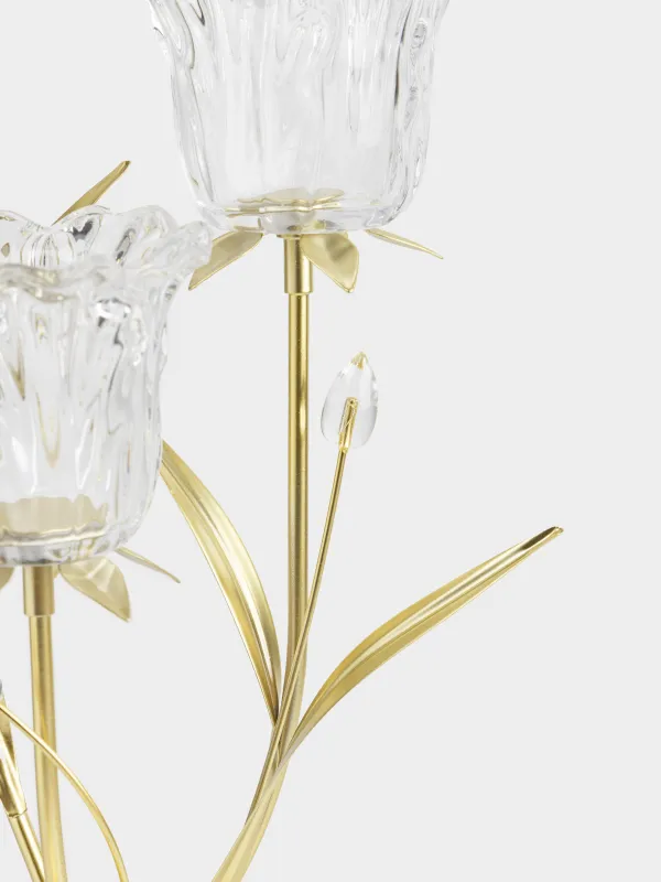 Подсвечник, 47 см, для чайных свечей, Цветы, Fantastic flowers, image-2