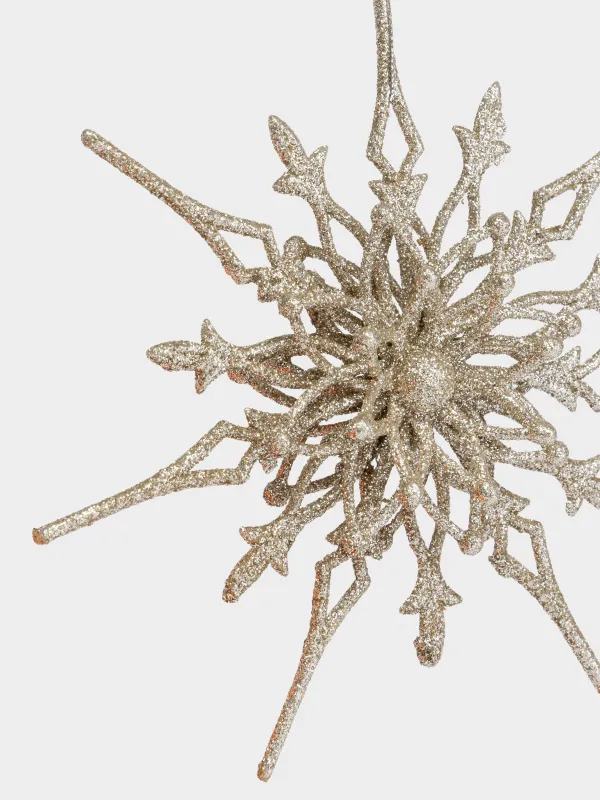 Игрушка елочная, 18 см, Снежинка, Figure sparkle, image-1