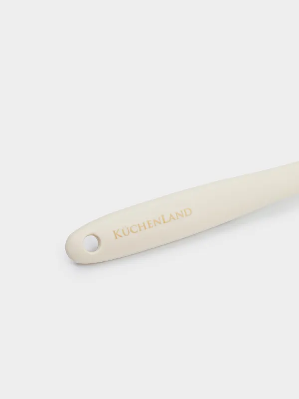 Лопатка-шпатель, силикон, молочная, Flowers, image-4