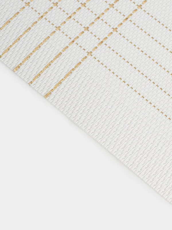 Салфетка под приборы, 30х45 см, Золотистые линии, Solid, image-3